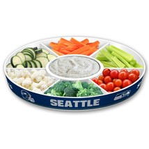 NFL Seattle Seahawks Party Platter Fremont Die Football Tailgate Dividers/ Bowl - £20.83 GBP