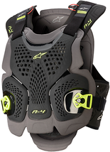 ALPINESTARS A-4 Max Chest Guard - Black/Anthracite/Yellow Fluo - M/L 67015201155 - $189.95