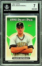 1993 Topps Jason Kendall #334 - BVG 7 NEAR MINT - £2.70 GBP