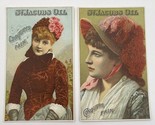 St. Jacob&#39;s Oil Trade Card Lot Of 2 Conquers Pain Vintage - $15.15