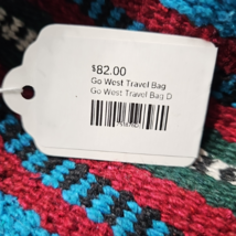 Southwestern Duffel Bag NEW Go West Travel Bag Turquoise Red Black image 8