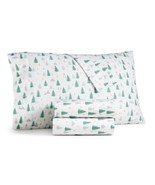 3 Piece Martha Stewart Collection Holiday Printed Twin Sheet Set - £78.17 GBP
