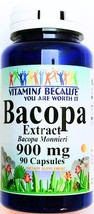900mg Bacopa Monnieri Leaf Extract Capsules Memory Focus Support Pill - £10.14 GBP