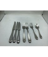 Lot of 7 Oneida SATIN GARNET 18/10 Stainless Flatware Fork Spoon Butter ... - $25.62 CAD