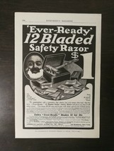 Vintage 1908 Ever-Ready 12 Blade Safety Razor Full Page Original Ad - $6.64
