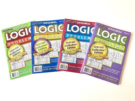 NEW Lot of 4 Penny Press Dell Books Logic Problems Special Collectors&#39; Edition - £15.48 GBP