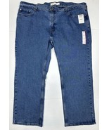 NWT Levi&#39;s Signature Relaxed Dark Denim Jeans Men Size 48x30 (Measure 47... - £21.26 GBP