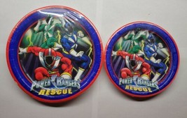Power Rangers Lightspeed Rescue Birthday Plates 8 Pack of 8 3/4&quot; &amp; 7&quot; - $29.69