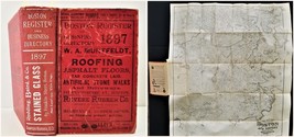 1897 Antique Boston Ma Register Directory W Map History Genealogy Ads - £174.72 GBP