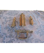 Vtg Lot Pull Chain Barrel Bolt Spring-Loaded Lock Latch Handle Floor Plu... - €41,96 EUR