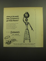 1960 Schrafft&#39;s Ice Cream Advertisement - Where in the world - $14.99