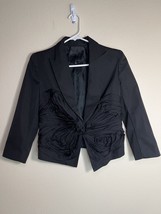 Robert Rodriguez Jacket Women 6 Black Blazer Floral Scented NWT - £21.17 GBP