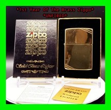 UNFIRED 1932-1982 Solid Brass 50th Anniversary Commemorative Zippo Light... - £472.17 GBP