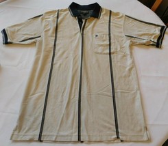 Knights Sportswear Men&#39;s Short Sleeve Polo Shirt Size L large Striped GUC - $17.66