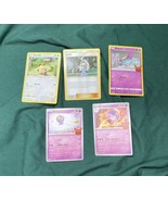 Lot of 5 Pokémon-TCG Trading Cards-Meowth, Kahili, Sinistea, Drifloon &amp; ... - £3.97 GBP