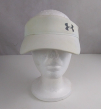 Under Armor Women&#39;s White With Silver Logo Adjustable Visor - $11.87