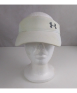 Under Armor Women&#39;s White With Silver Logo Adjustable Visor - $16.26 CAD