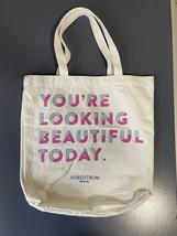 Nordstrom Women&#39;s White Canvas Tote - e1015 - $116.83 MXN