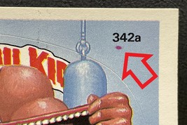  1987 Topps Gpk Garbage Pail Kids 342a Jim Equipment Trading Card Red Dot Error - £178.39 GBP
