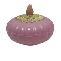 VINTAGE AVON 1960s ELUSIVE BEAUTY DUST EMPTY PINK ROSE DUSTING POWDER BOX  - $18.00