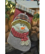 Christmas Stocking Decorative Classic German Plaid Ornament Cute 18&quot; SNO... - $13.56 CAD