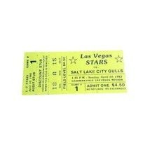 LAS VEGAS STARS Inaugural Ticket Stub 4/10/1983 Pacific Coast League Bochy HR - $40.00