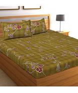 Traditional Jaipur Cotton Printed Bedcover, Sanganeri Jaipuri Bedsheet 8... - £25.79 GBP