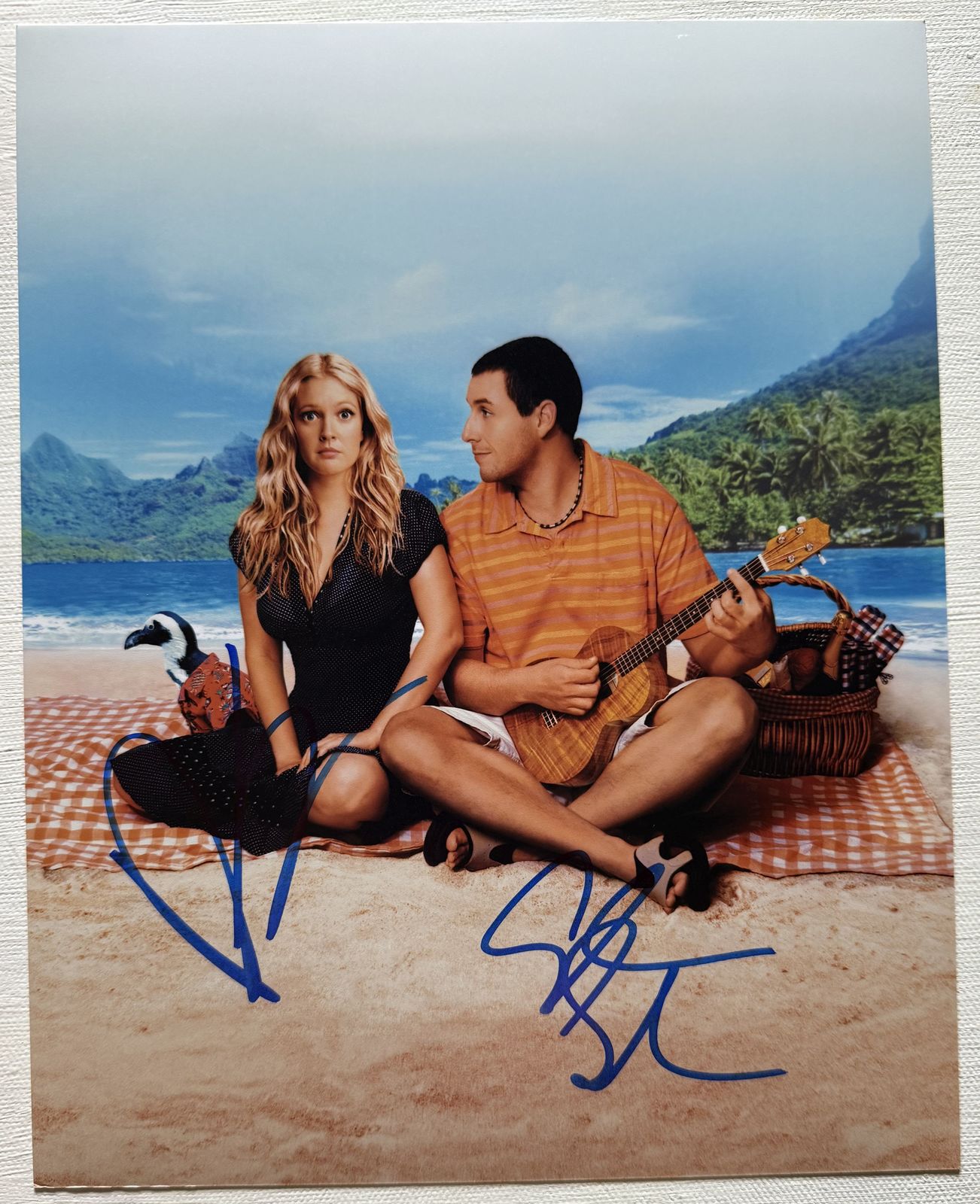 Adam Sandler &amp; Drew Barrymore Signed Autographed &quot;50 First Dates&quot; Glossy... - $149.99