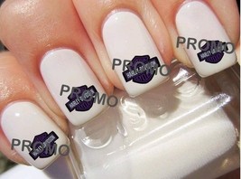 Purple Harley Motorcycle Salon Quality Nail Art Decals - $362.27 MXN