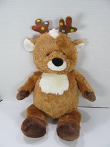 BABY GANZ Merry &amp; Bright Reindeer with Color Dots on Antlers Christmas 14&quot; - £10.55 GBP