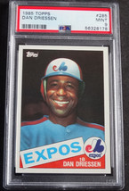 1985 Topps #285 Dan Driessen Montreal Expos Baseball Card PSA 9 Mint - £15.98 GBP