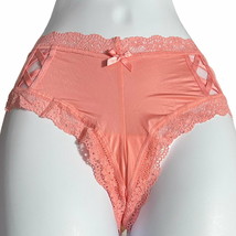 Victoria&#39;s Secret nwt pair panties Large Cheeky Pink lacy - $13.99