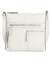 International Concepts Riverton Small Messenger Crossbody - Vanilla/Silver - $42.00