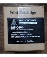 MP C406 Black Toner 4pk Ricoh Lanier Savin - $2,589.53 MXN