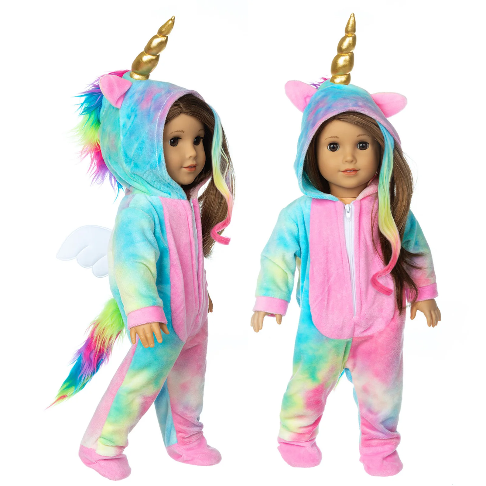 Colorful Pony Wings Clothes Suit Meired Clothes fits for American girl 18&quot; - $10.39+