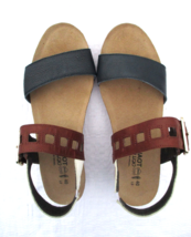 Naot Dynasty Sandals New without Box Colorblock Ink/Chestnut/White Size 40 or 9 - £75.42 GBP