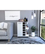 Bartlet White 2-Shelf 6-Bottle Bar Cart - €187,82 EUR
