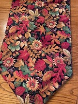 Table Runner Thanksgiving &amp; Christmas Reversible Farmhouse Floral Design - £9.26 GBP