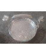 Silver-Plated 10&quot; Round Serving Tray Dish - $5.00
