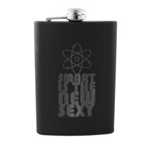 8oz Smart is the New Sexy Black Flask L1 - £16.83 GBP