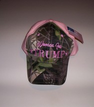 &quot;Women For Trump&quot; Pink Camouflage Embroidered Ball Cap Hat New! - £9.54 GBP