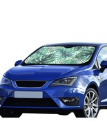 Palm Leaves Car Auto Sun Shade 55&quot; x 29.53&quot; - $36.67 CAD