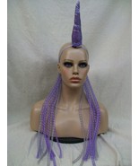 Mystical Lavender Shimmer Unicorn Horn Headband w/ Mane Fantasy Woodland... - $357.18 MXN
