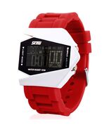 SKMEI Airplane Digital Watch Boys Students LED Water Resistant Silicone - $27.71