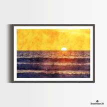 Premium Art Print San Diego Sunset in Watercolors, by Dreamframer Art - £31.02 GBP+