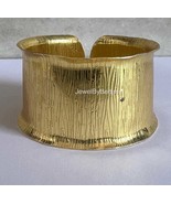 24k Matt Gold Hammered Bangle, Gold Plated Cuff, Handmade Cuff Bracelet,... - €52,11 EUR