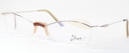 Zart 103 C.4 Silver / Brown Unique Rare Eyeglasses Glasses 49-15-135mm Germany - $80.69