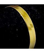AEU# Exquisite JCM 7” Reversible Gold Vermeil Bracelet - £69.40 GBP