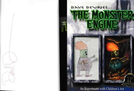 The Monster Engine SIGNED Dave Devries Hardcover Experiment with Children&#39;s Art - £61.25 GBP