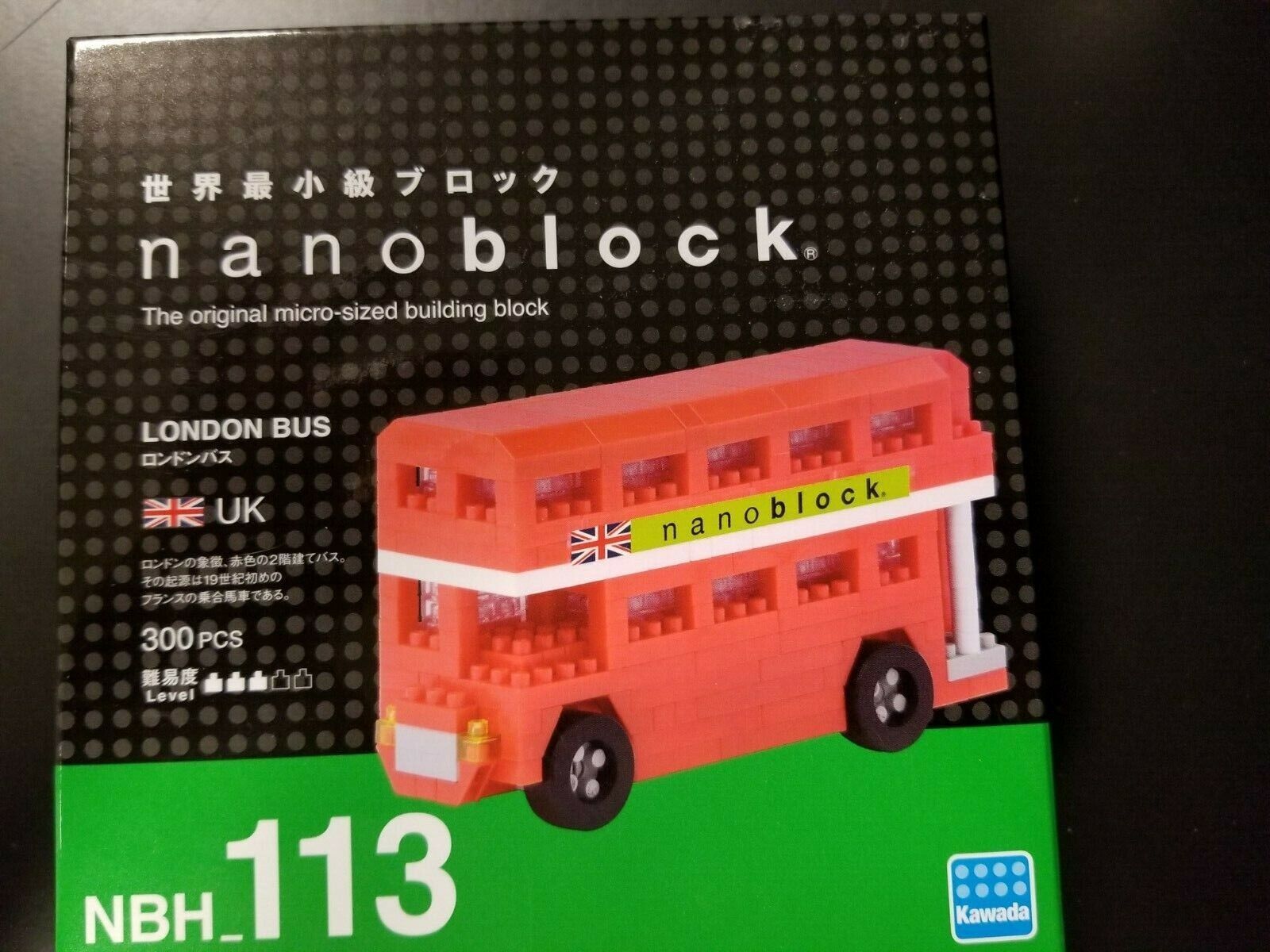 Primary image for Nanoblock Miniature Building Blocks London Bus New Sealed NBH113 Double decker